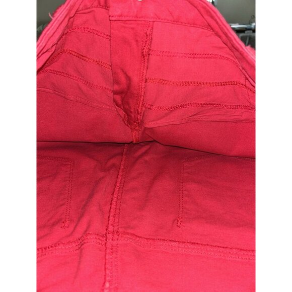 Chicos Sz 3 (16) Red So Slimming Girlfriend Ankle Jeans Pants Stretch EUC - Picture 8 of 12